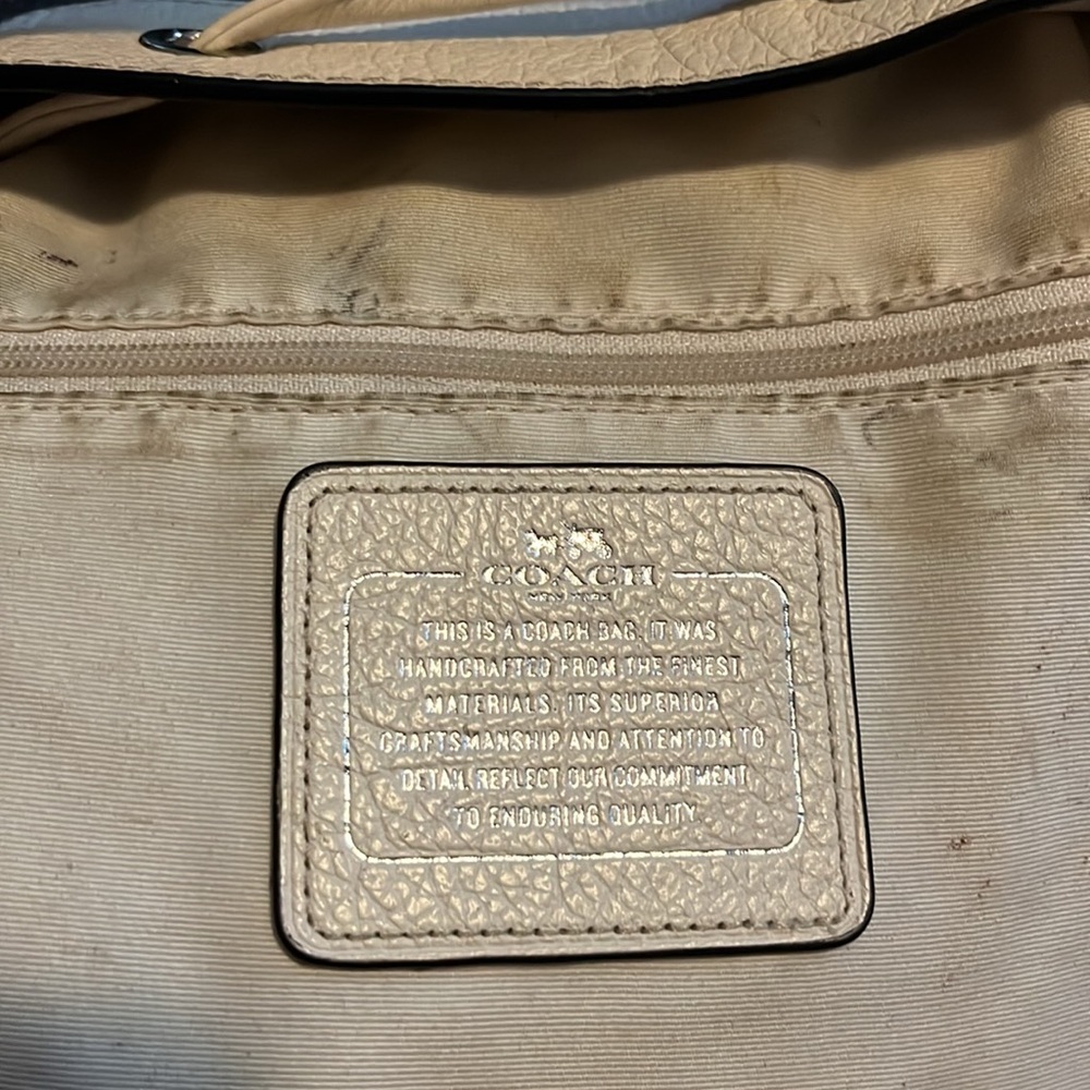 Coach Bucket Navy Blue Bag - Picture 15 of 16